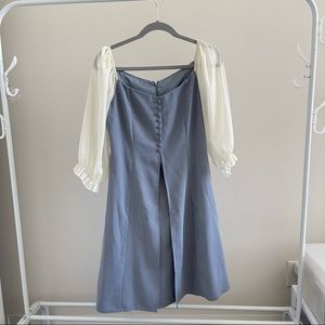 Cute blue white dress